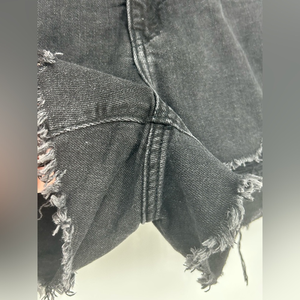 Aerie Daydream Denim Black Shorts Women's XS - Picture 8 of 11